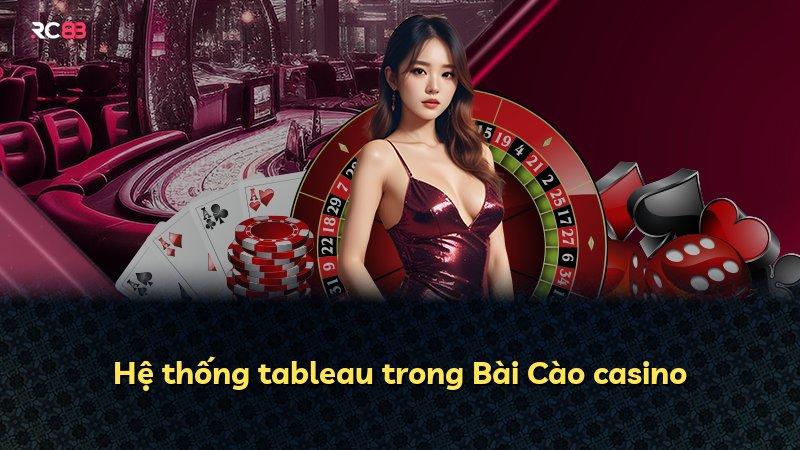 Hệ thống tableau trong Bài Cào casino
